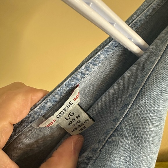 Guess tencel ruffled Light Blue Women's Wide-Leg Jumpsuit - Picture 5 of 12